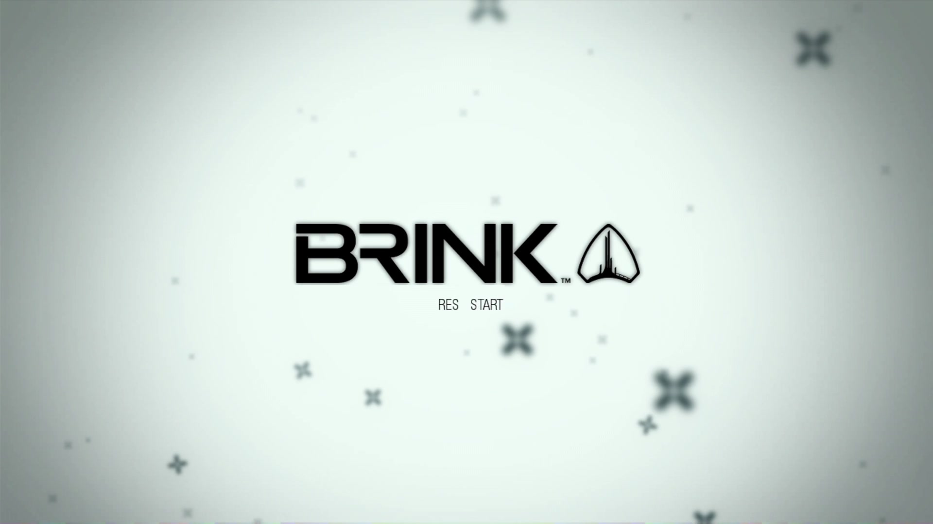 Brink title screen for Xbox 360